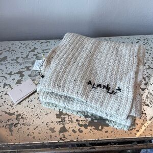 Alanui Grey Knit Scarf NWT